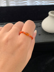 Southern Red Agate Ring Band