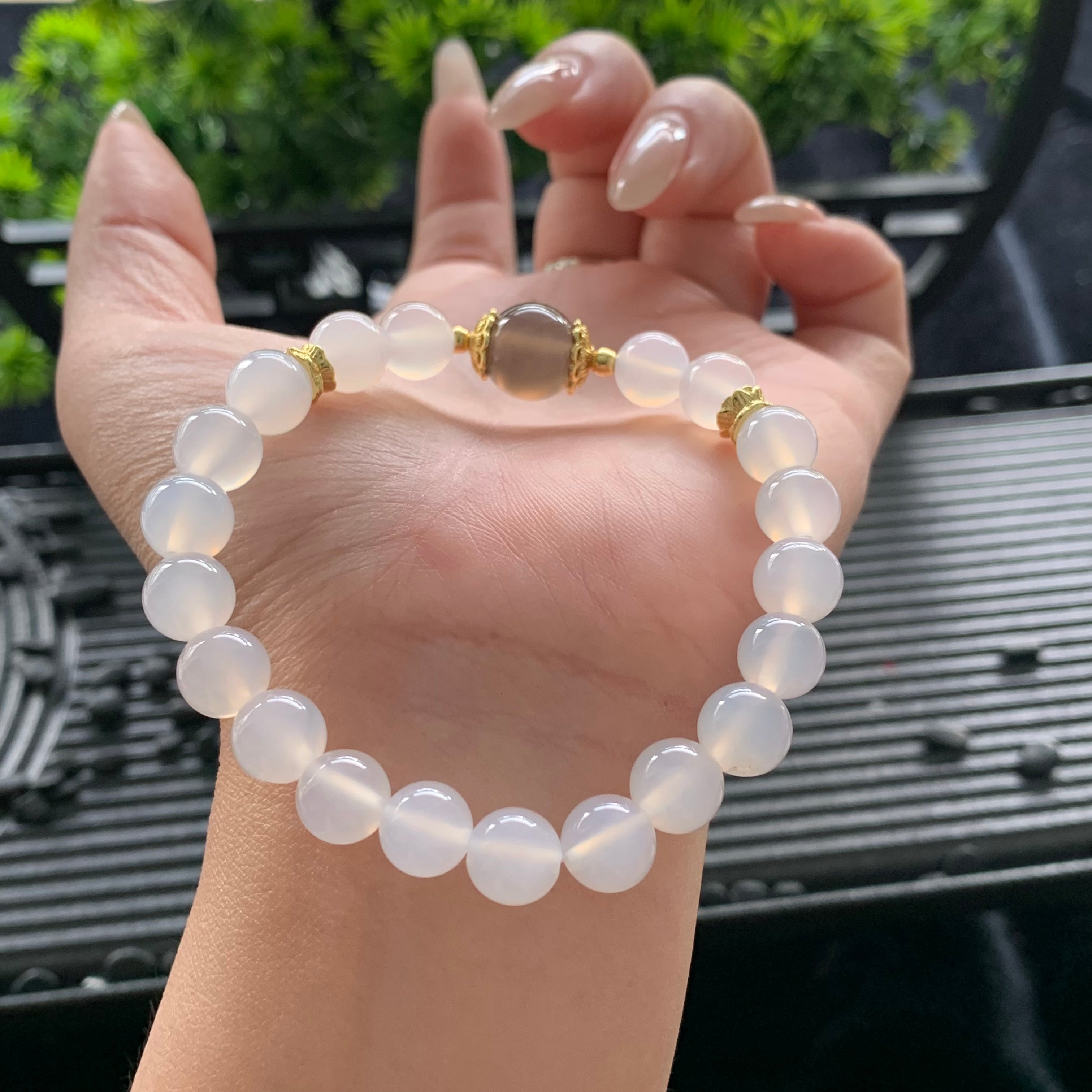 Smoky Purple Agate Multi-Treasure Bracelet