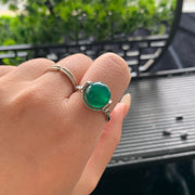 Agate - Inlaid Ring