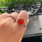 Agate - Inlaid Ring