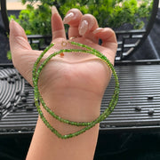 18K Gold Diopside Necklace