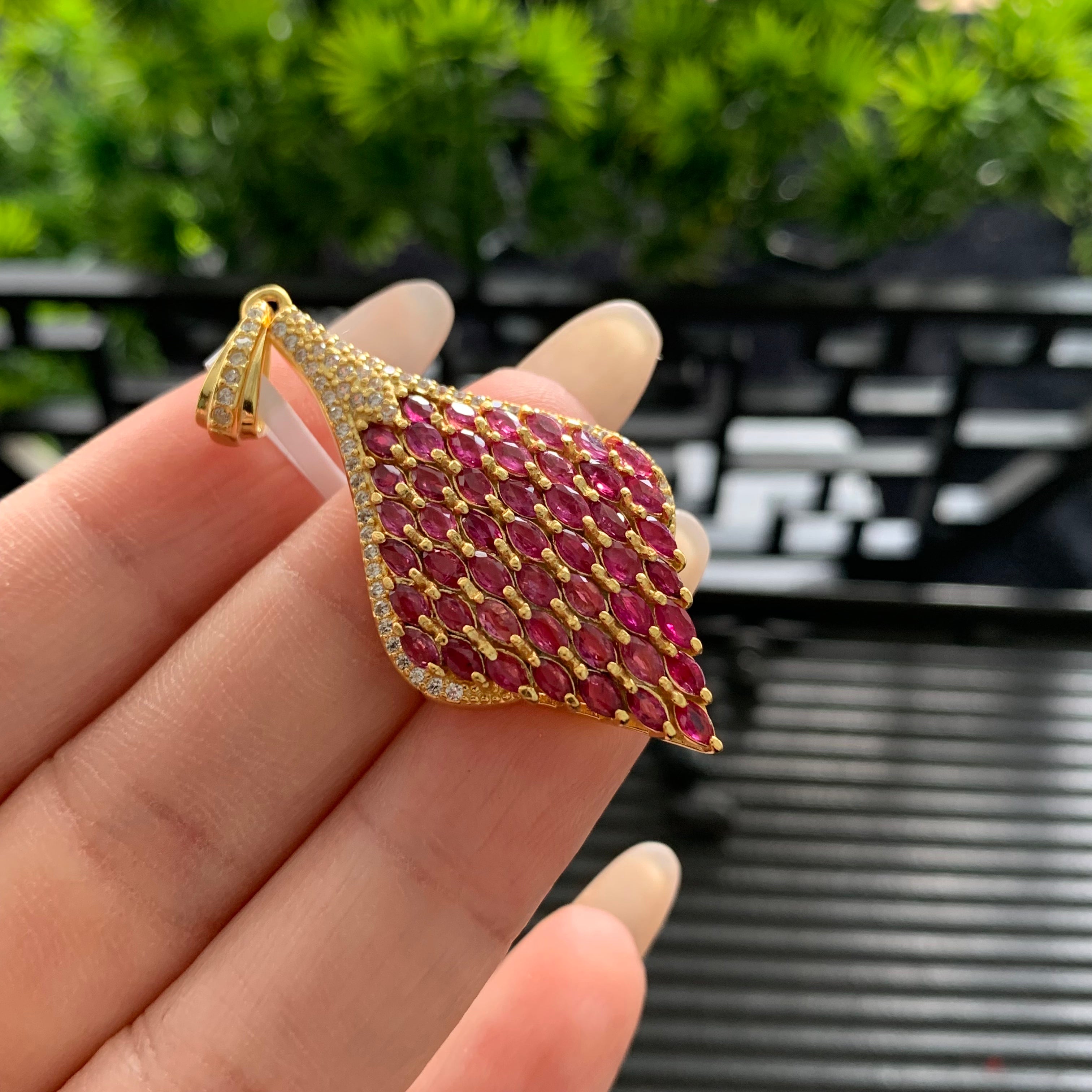 S925 Ruby Pendant