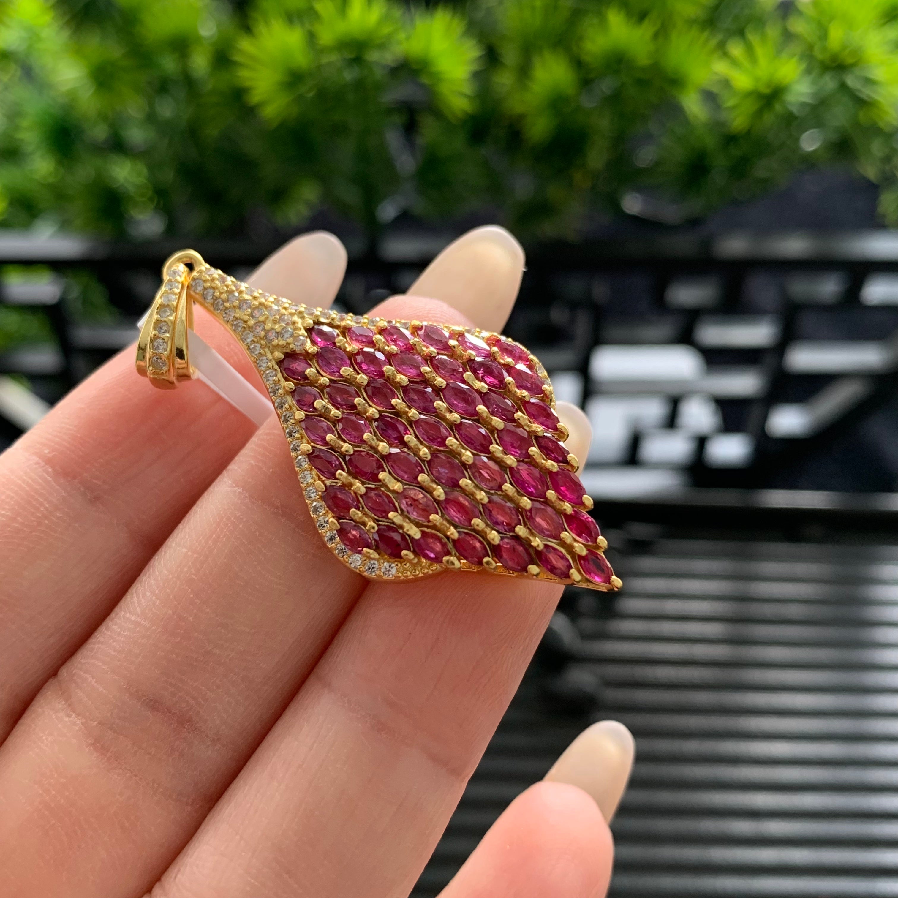 S925 Ruby Pendant