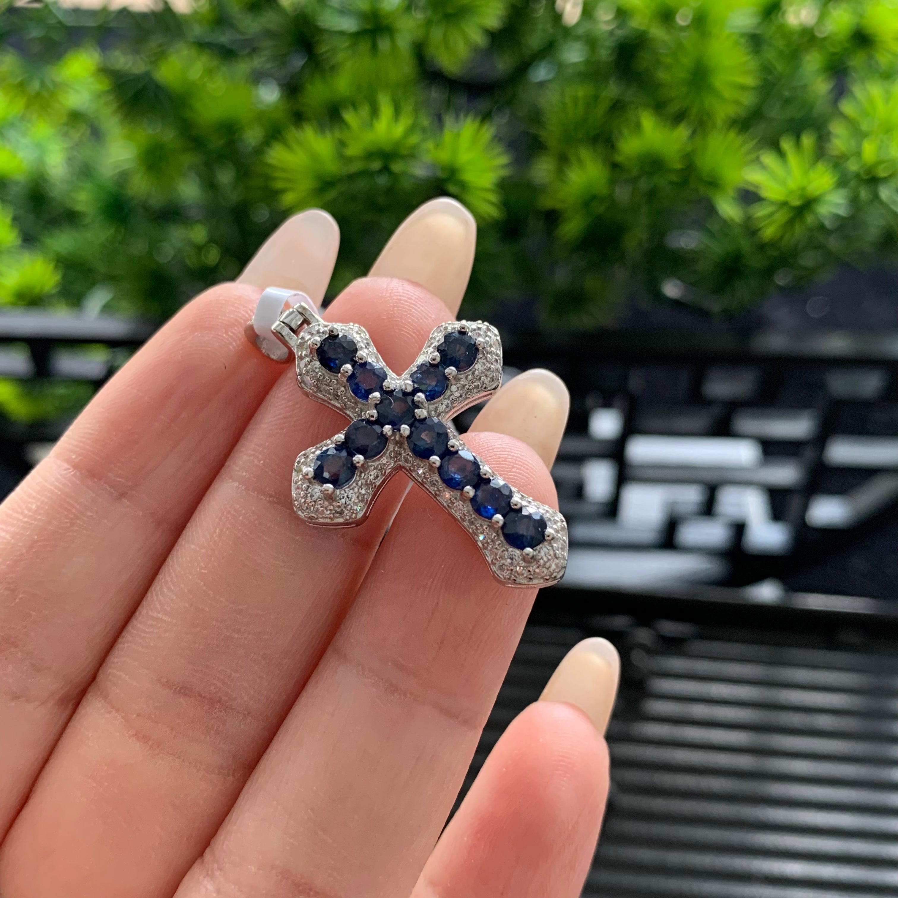 S925 Sapphire Pendant