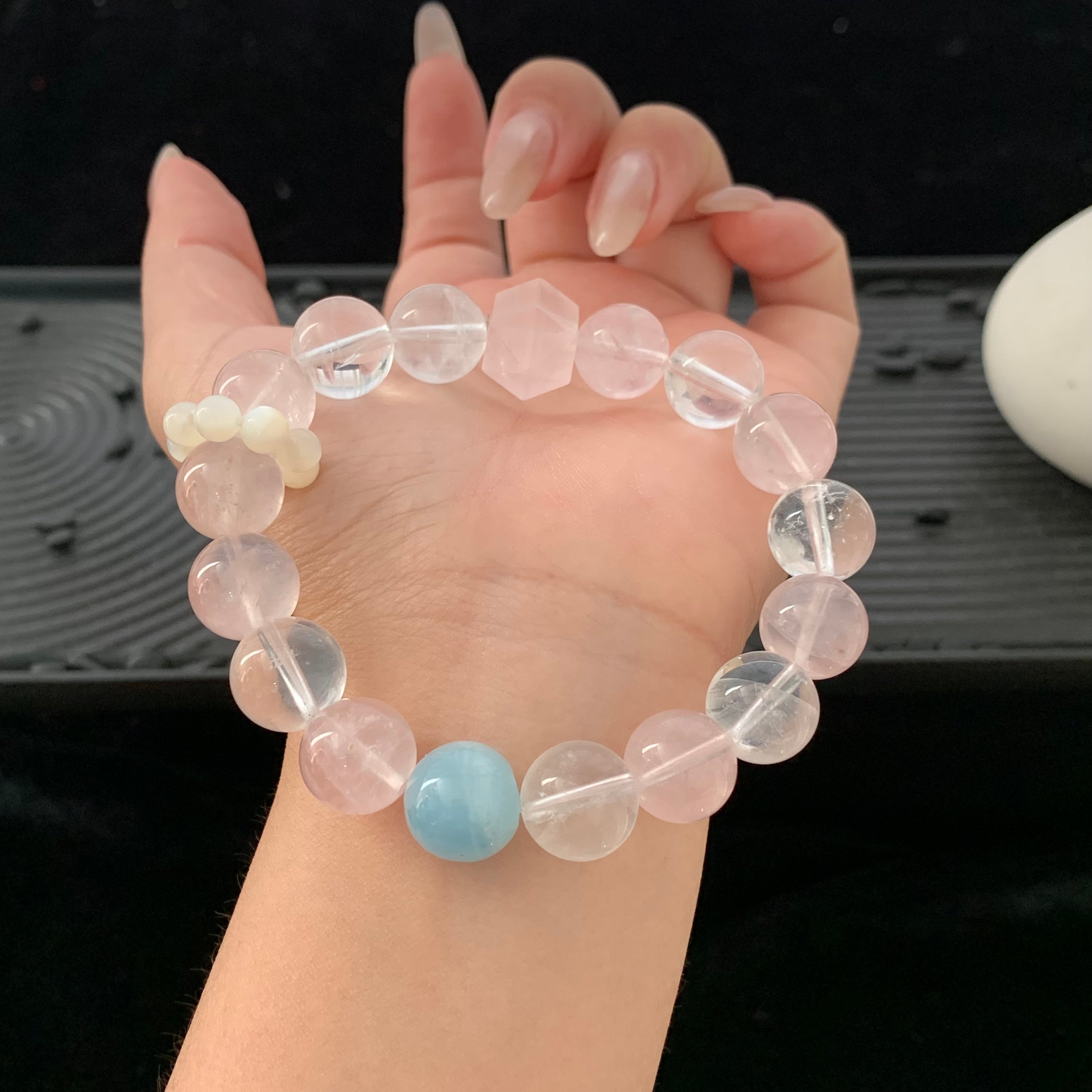 Multi - Gem Crystal Bracelet (11mm+)