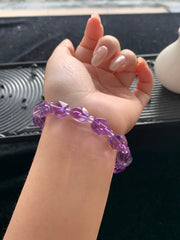 Amethyst Faceted Bracelet