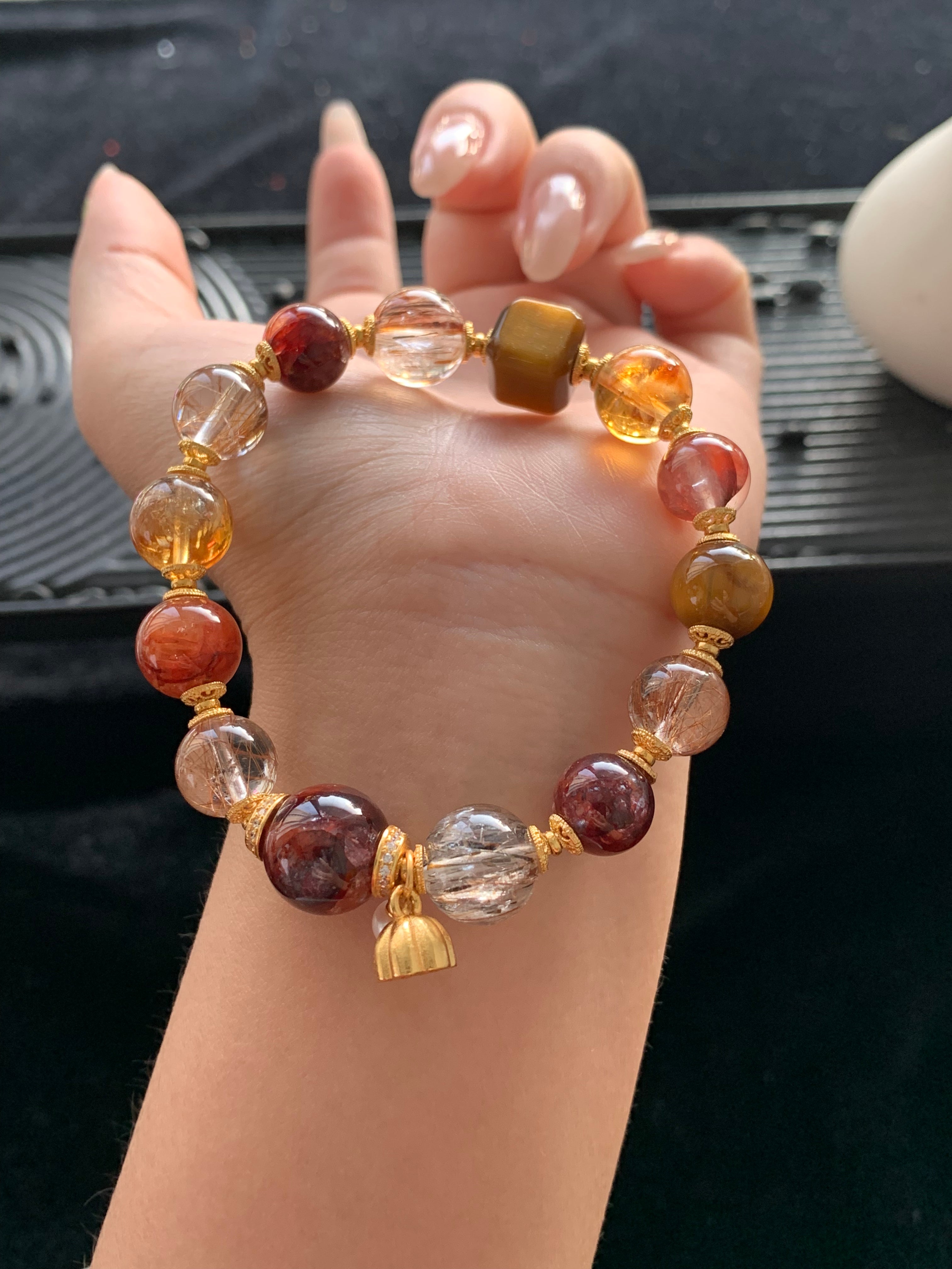 S925 Multi - Gem Crystal Bracelet