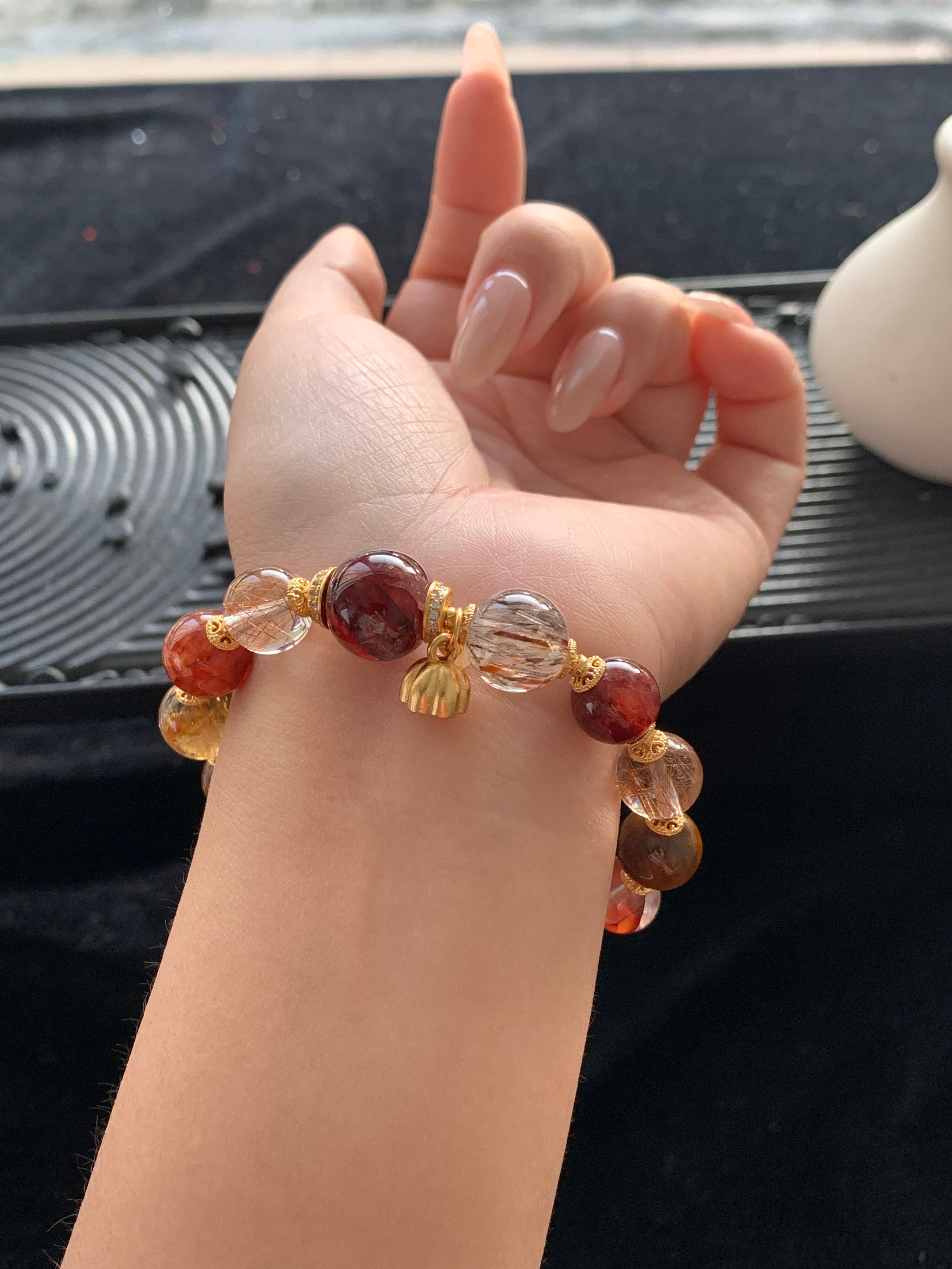S925 Multi - Gem Crystal Bracelet