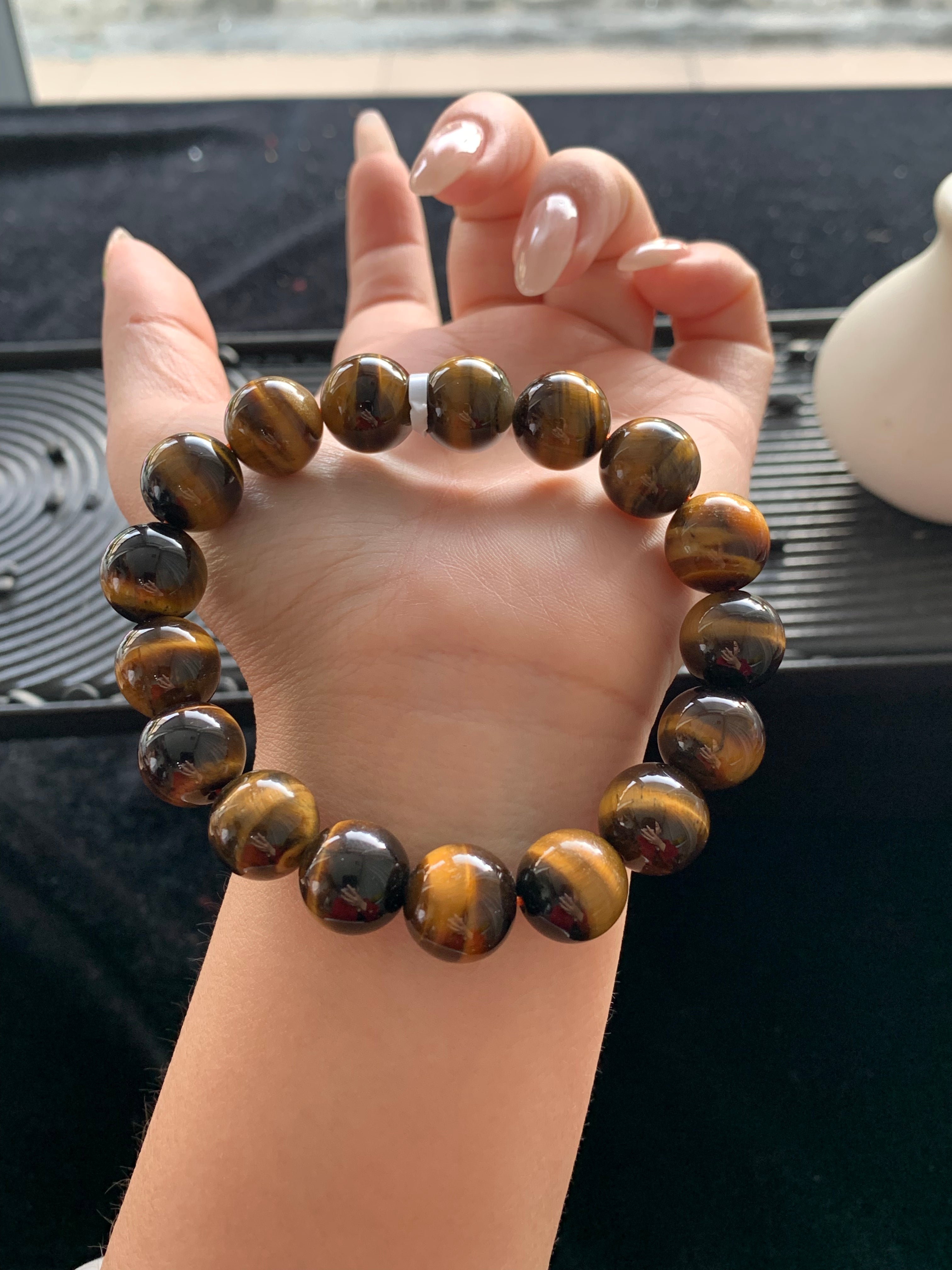 Yellow Tiger's Eye Bracelet (12mm+)