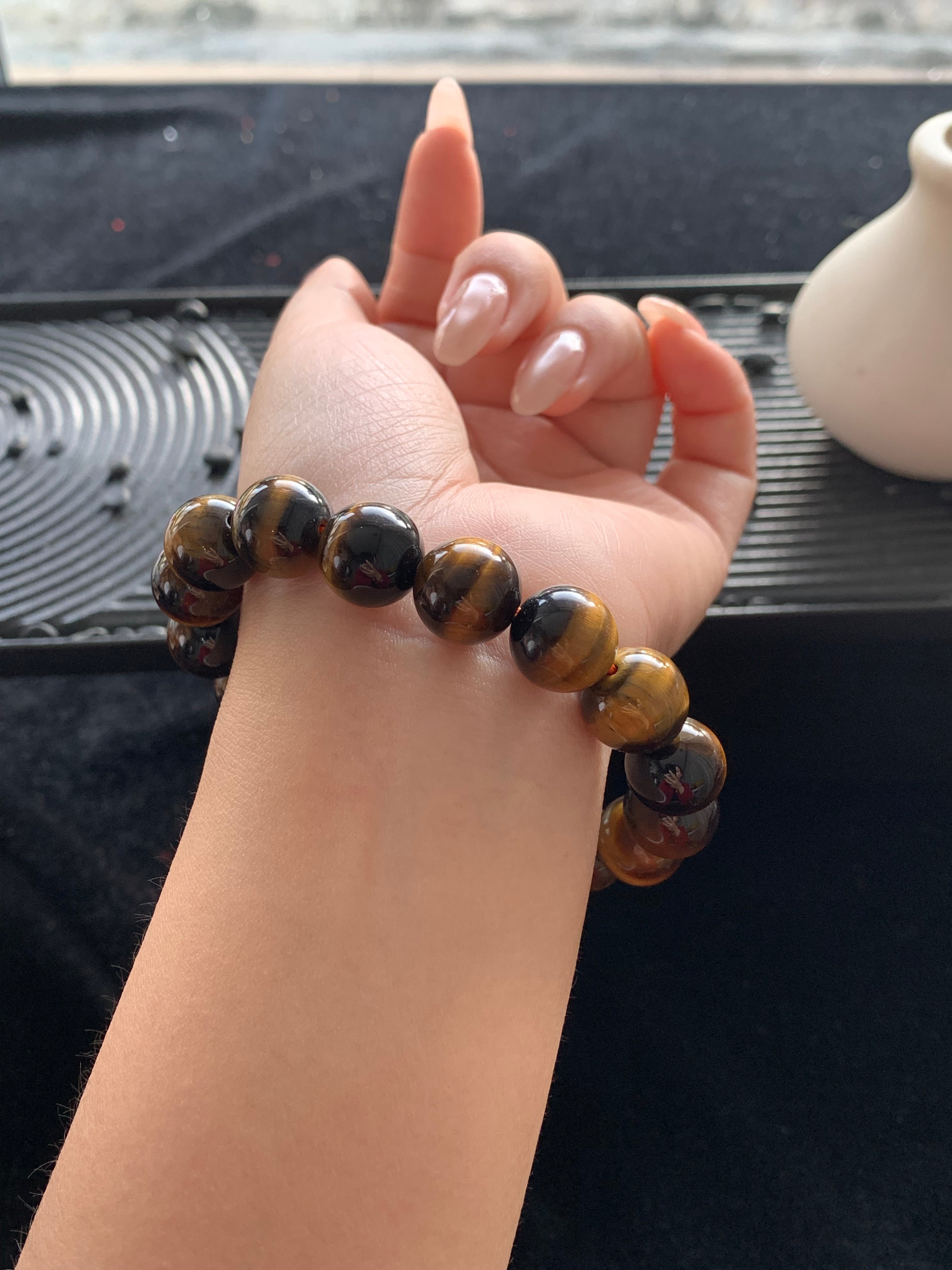 Yellow Tiger's Eye Bracelet (12mm+)