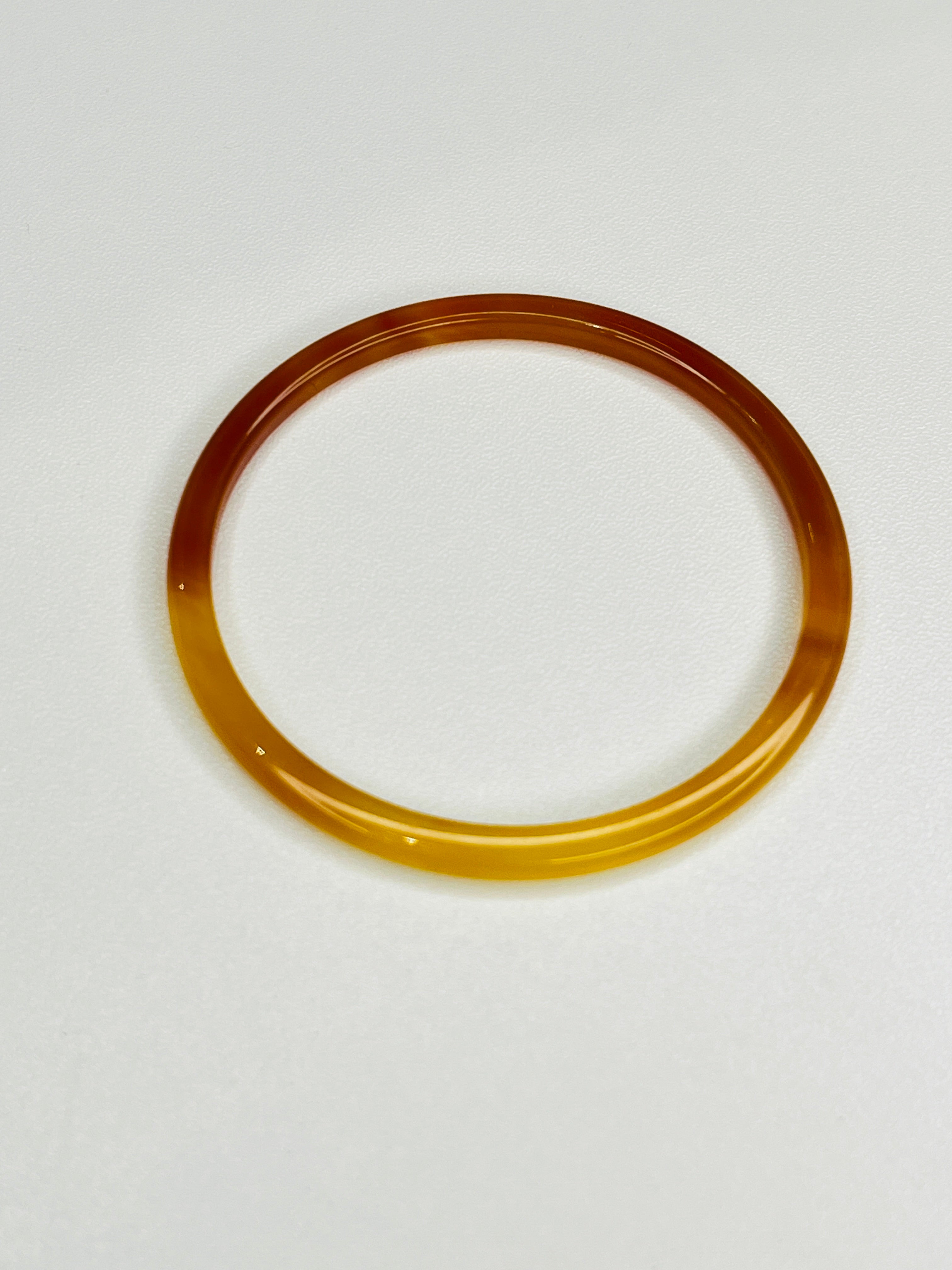 two Red Chalcedony Agate Bangle