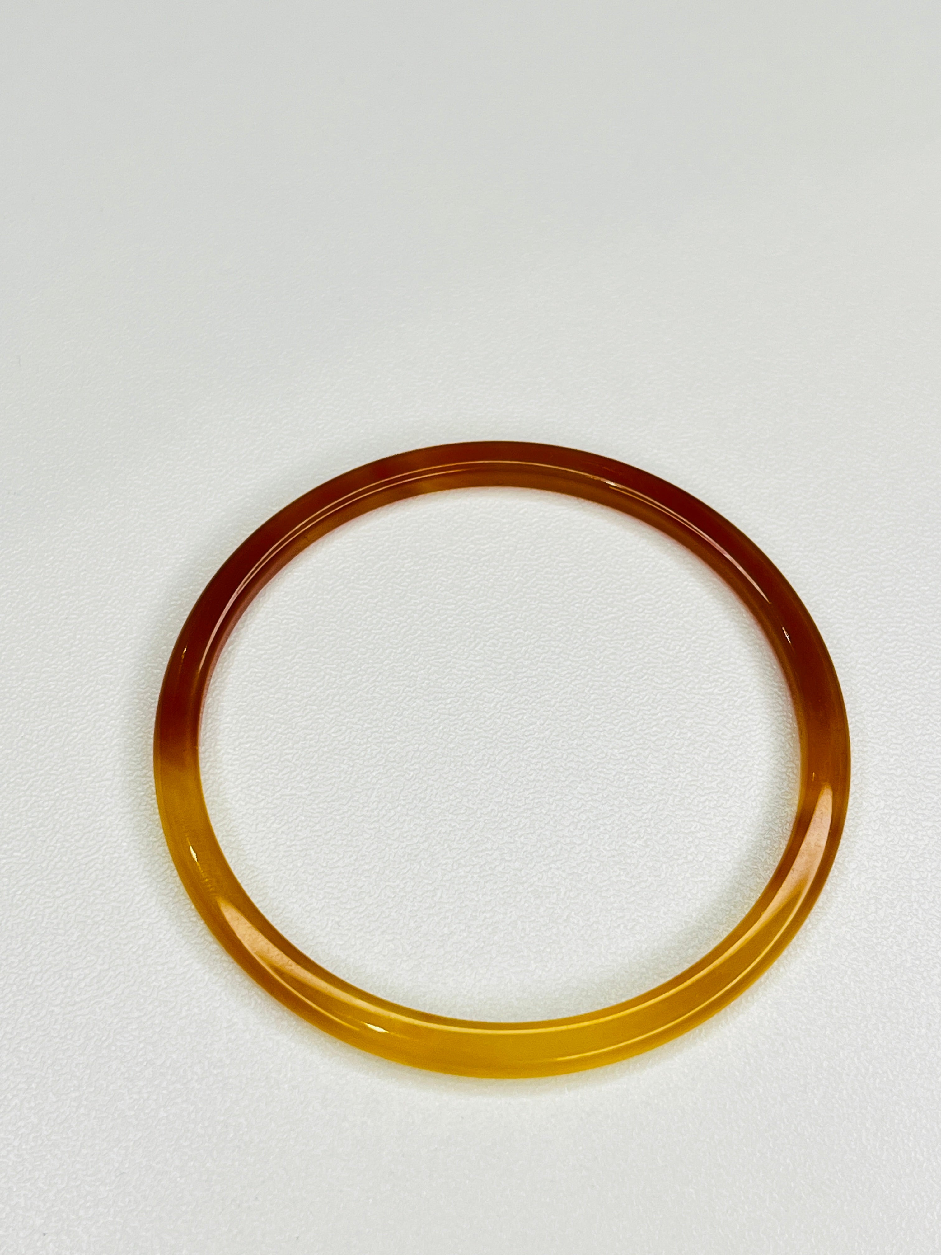 two Red Chalcedony Agate Bangle