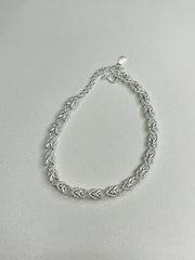 Two - Tone Gold & Silver Shiny Bunny Ear Bracelet