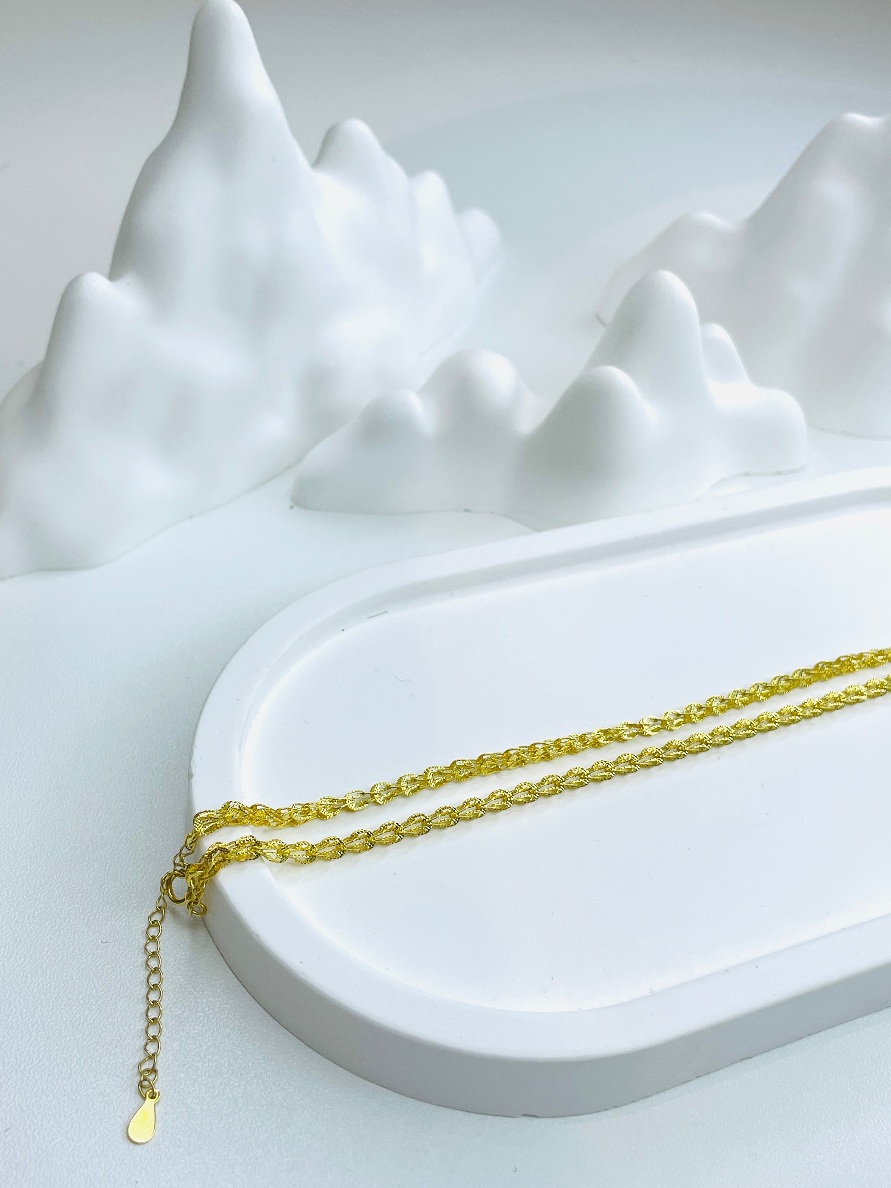 Gold Phoenix Tail Chain Necklace