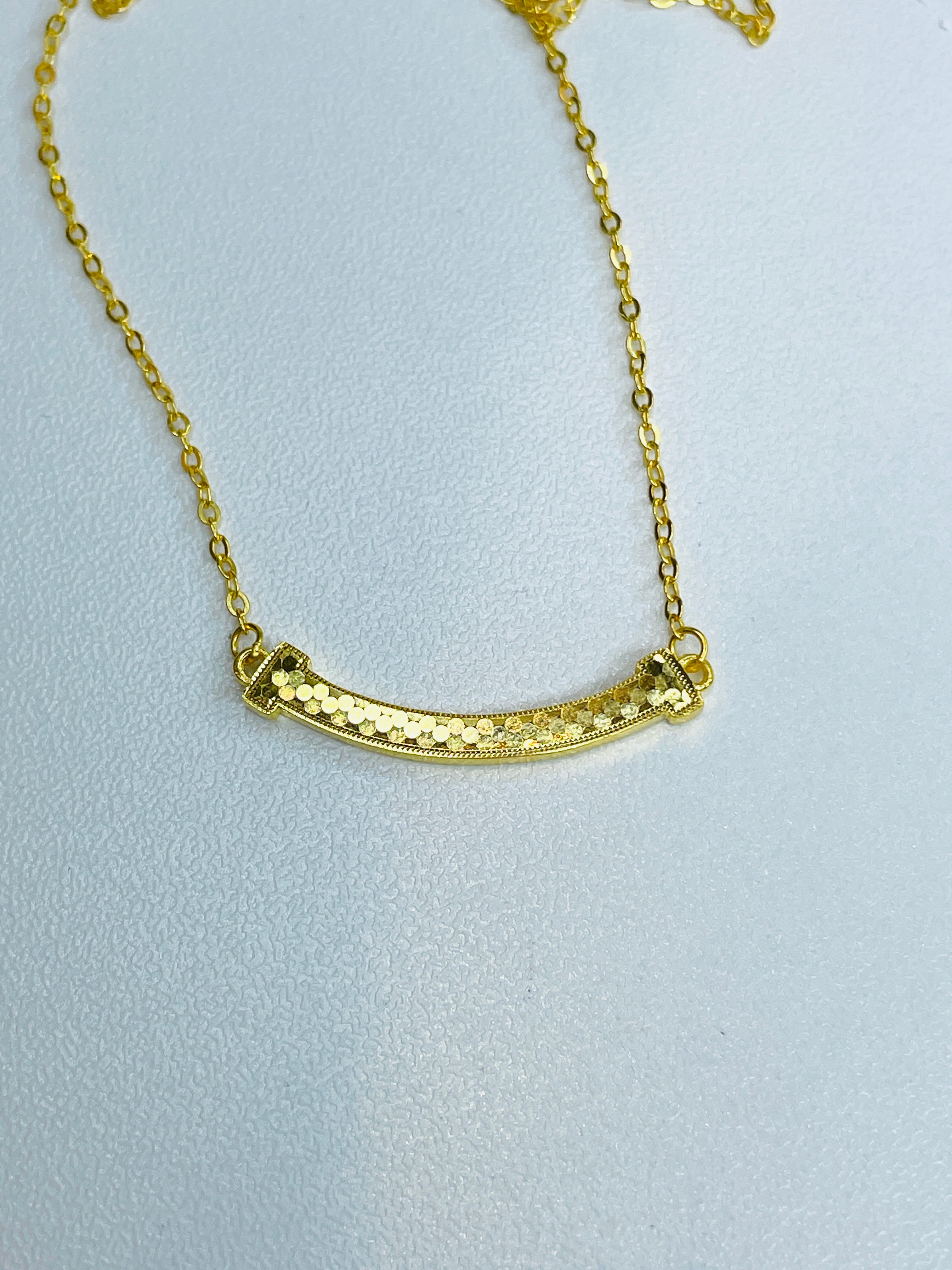 Gold Smiley Shard Ice-Inspired Necklace Set
