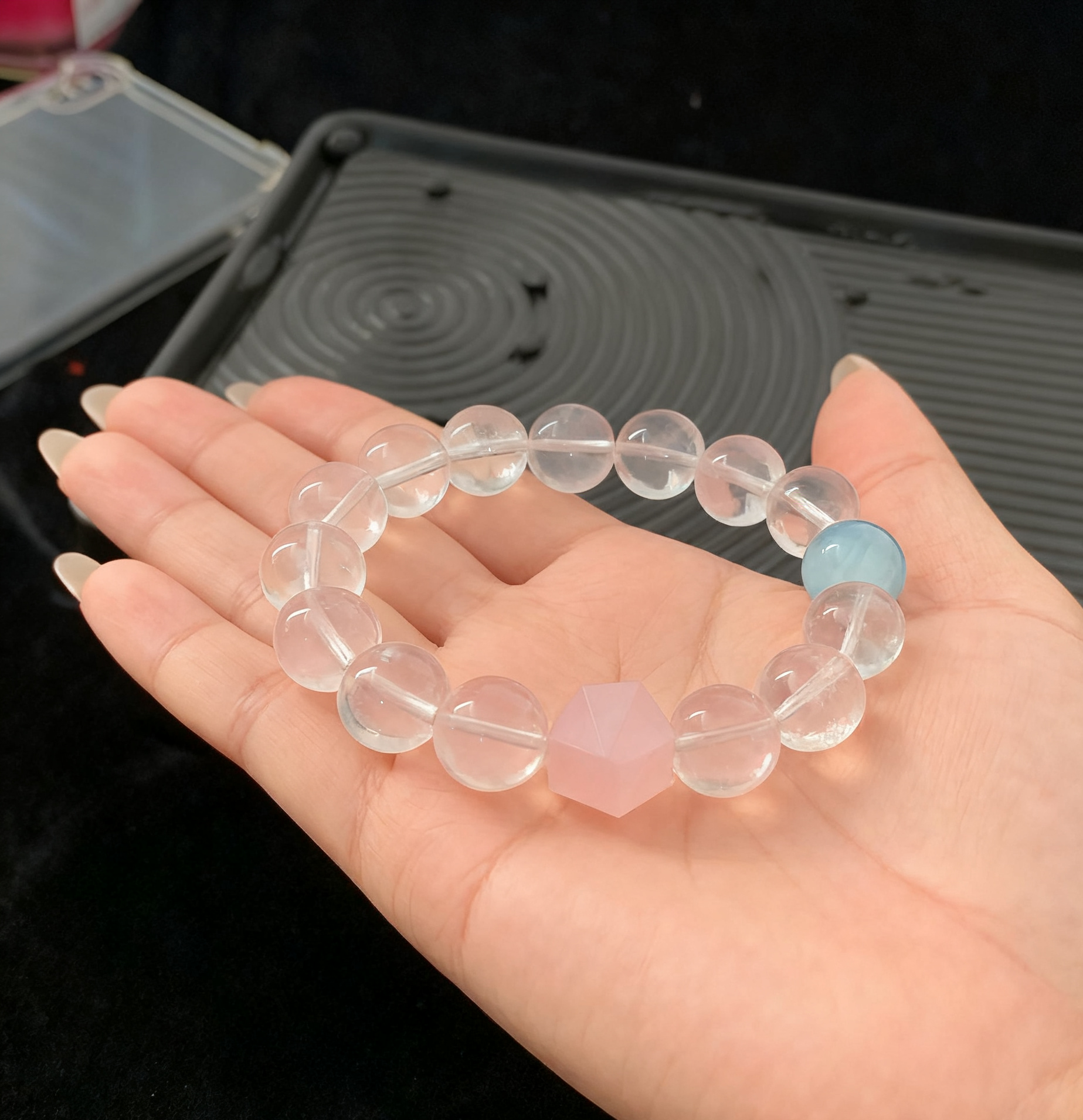 Multi - Gem Crystal Bracelet (11mm+)