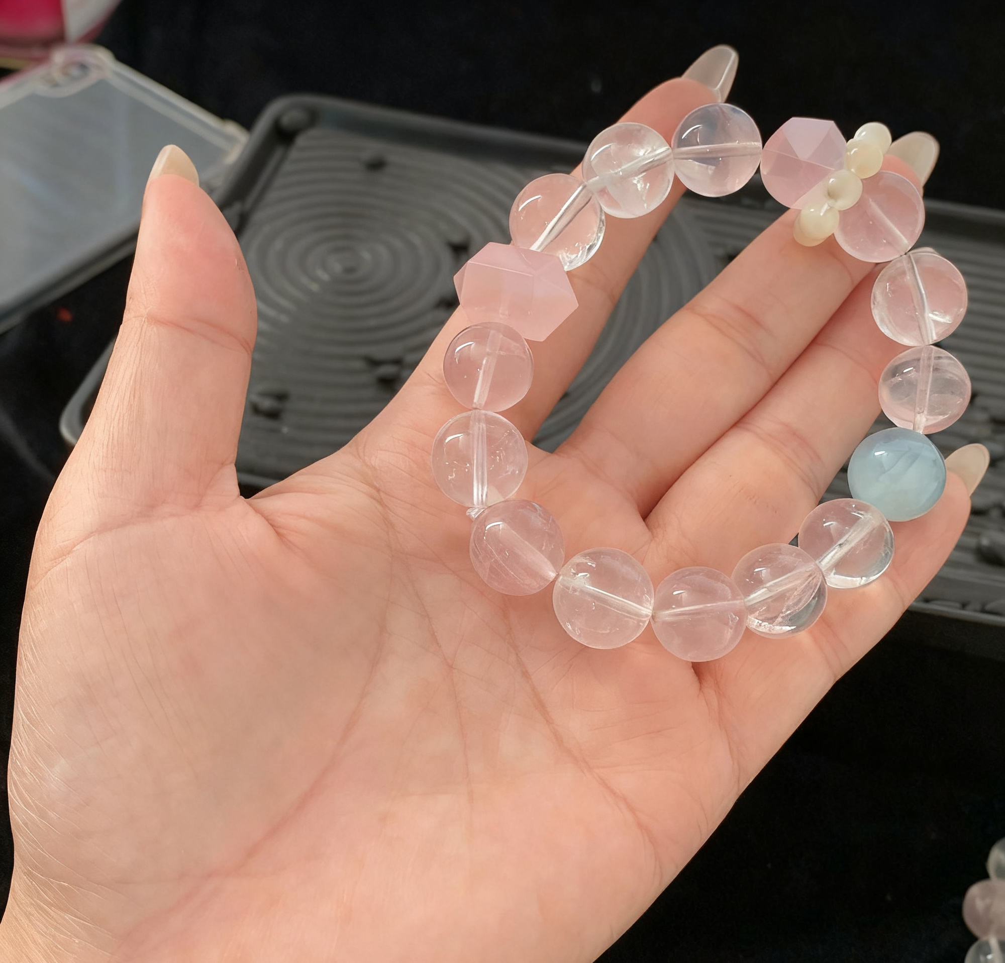 Multi - Gem Crystal Bracelet (11mm+)