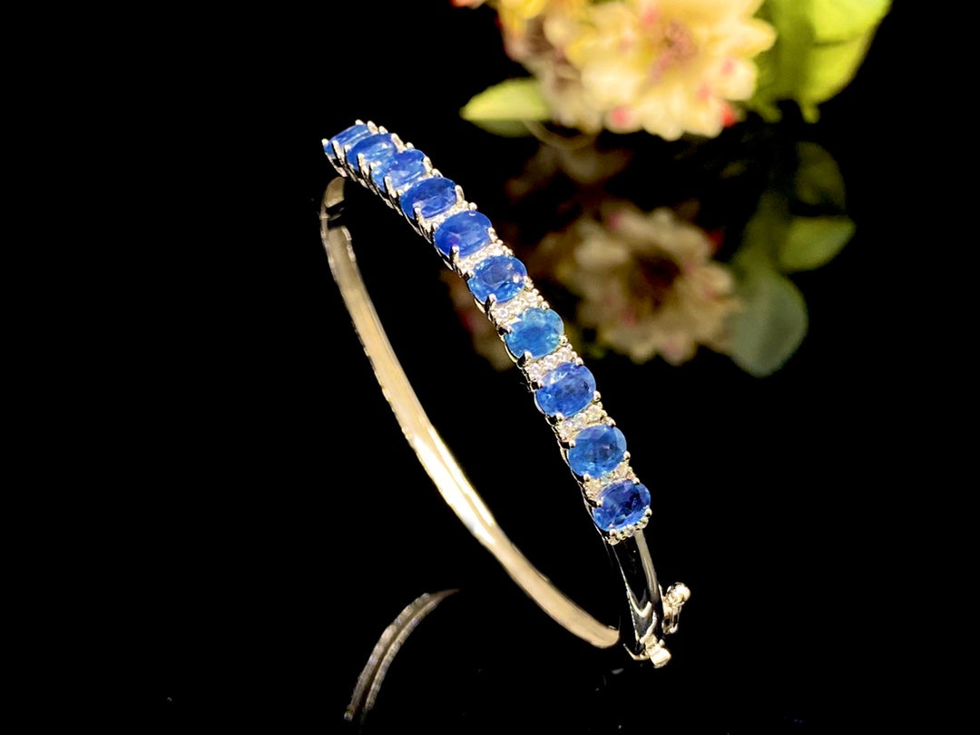 Sterling Silver Sapphire Bracelet