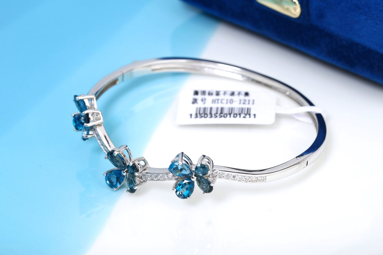 S925 London Blue Topaz Bracelet