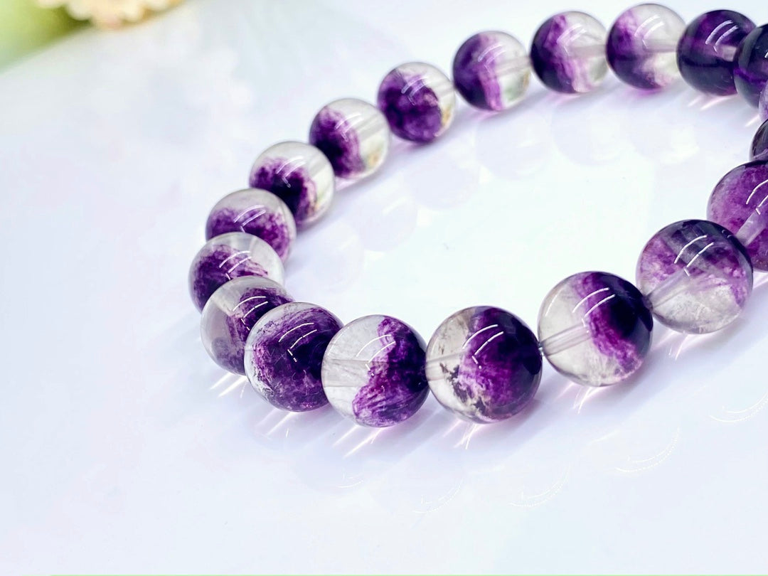Purple Fluorite Treasure Pot Bracelet 10mm+📿