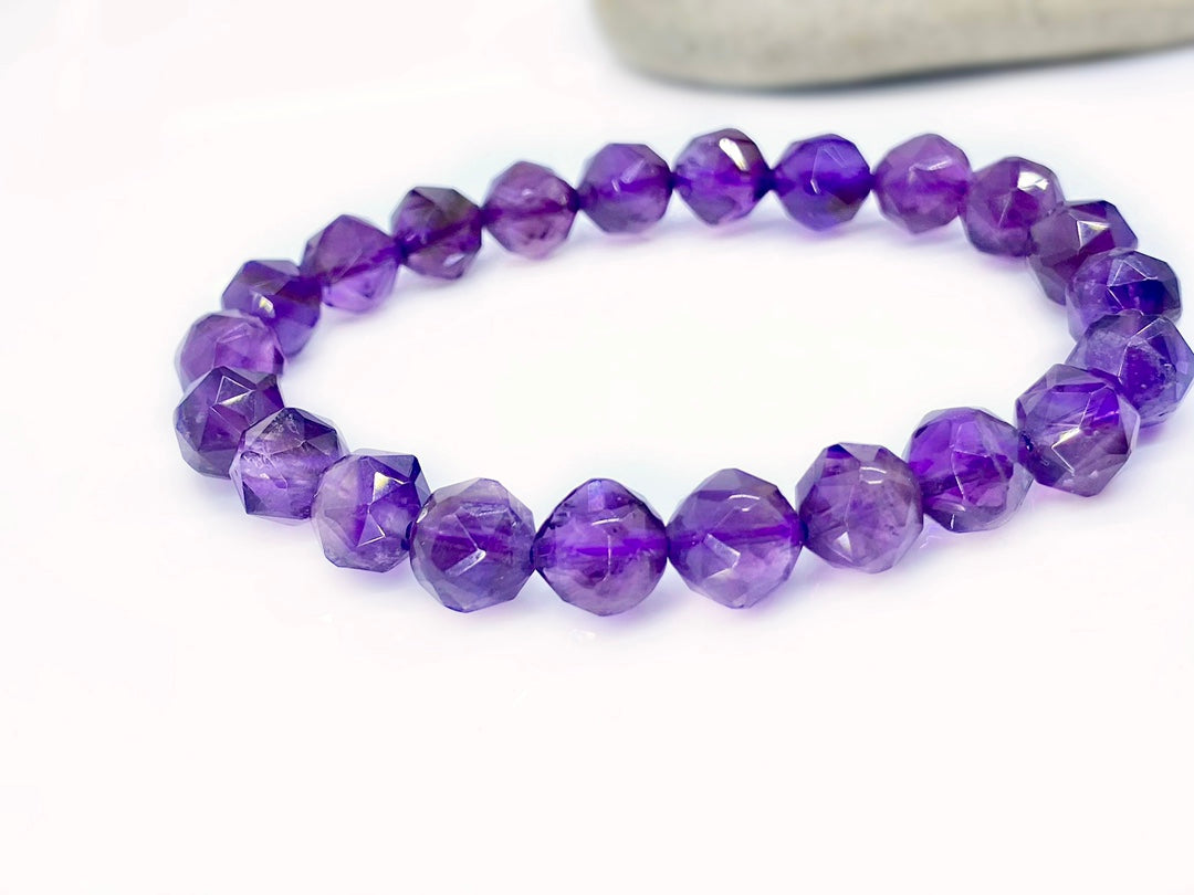 Amethyst Faceted Bracelet