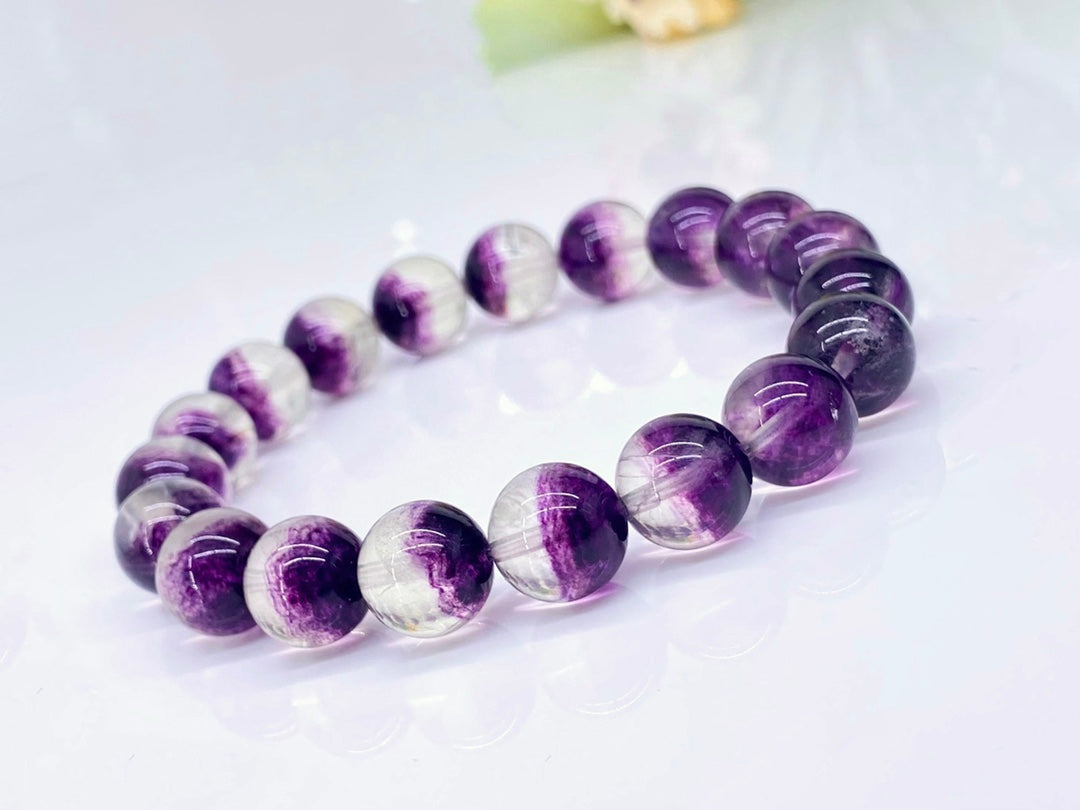 Purple Fluorite Treasure Pot Bracelet 10mm+📿