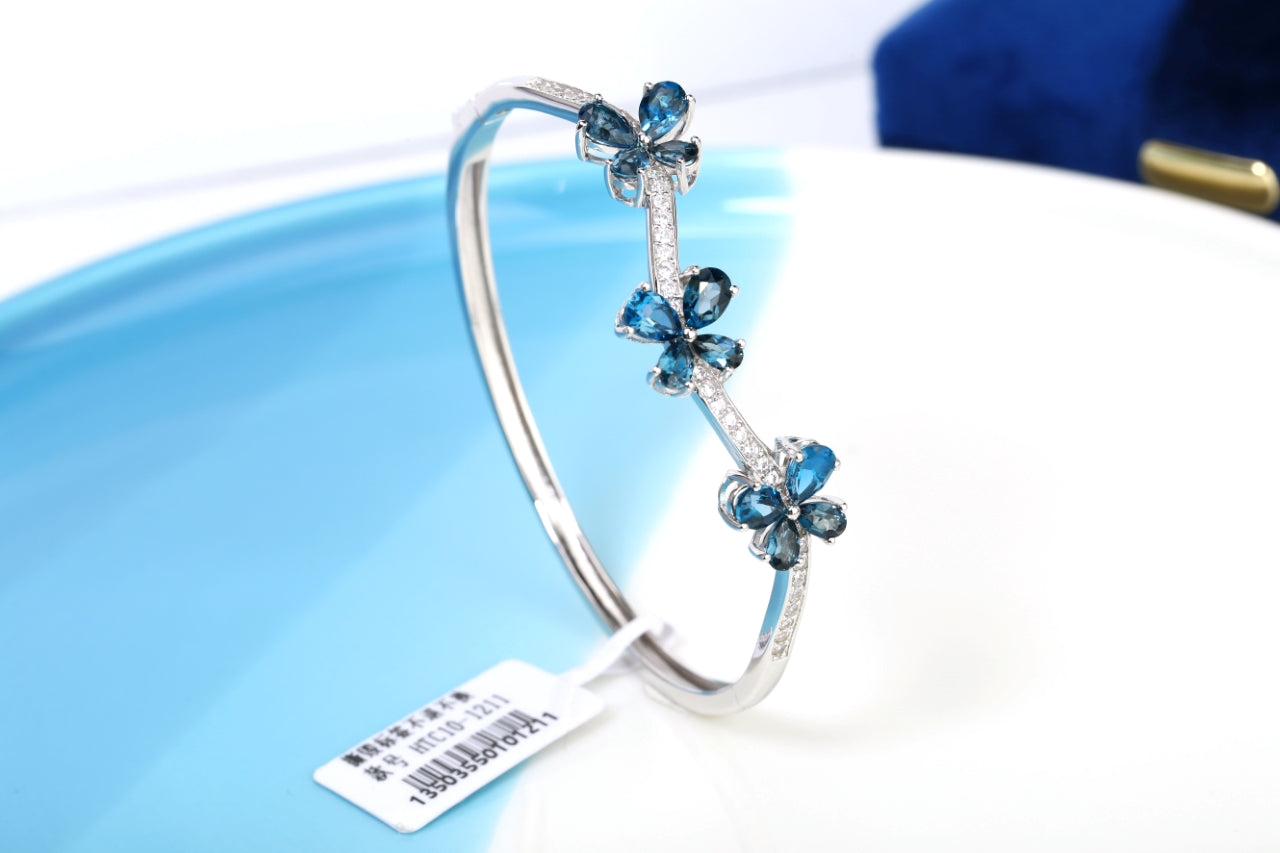 S925 London Blue Topaz Bracelet