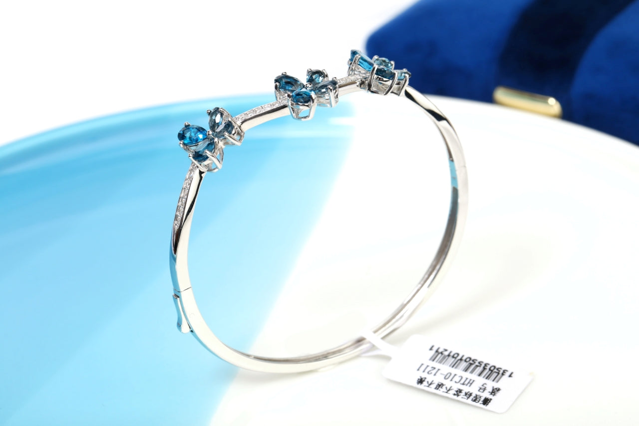 S925 London Blue Topaz Bracelet