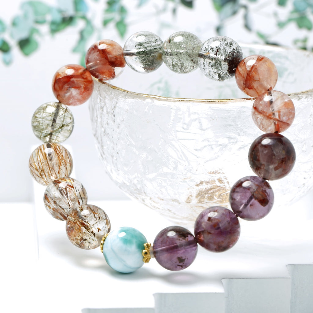 Crystal multi-treasure bracelet 11mm+