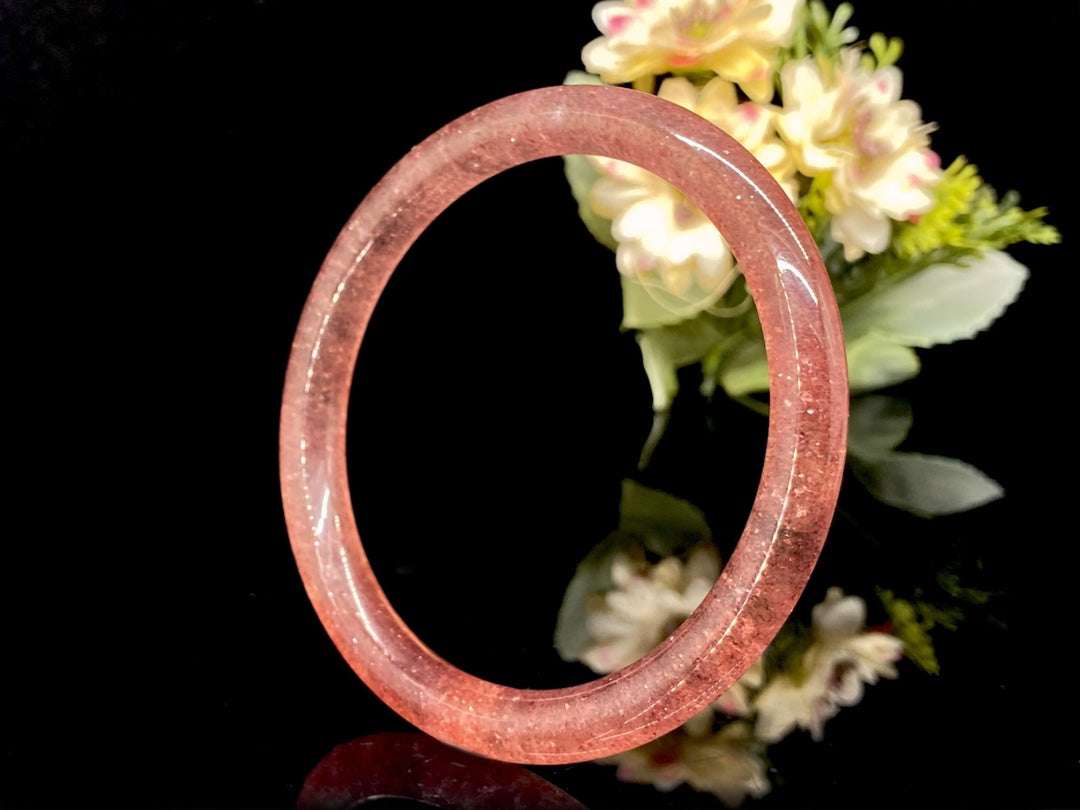 Strawberry Quartz Bangle