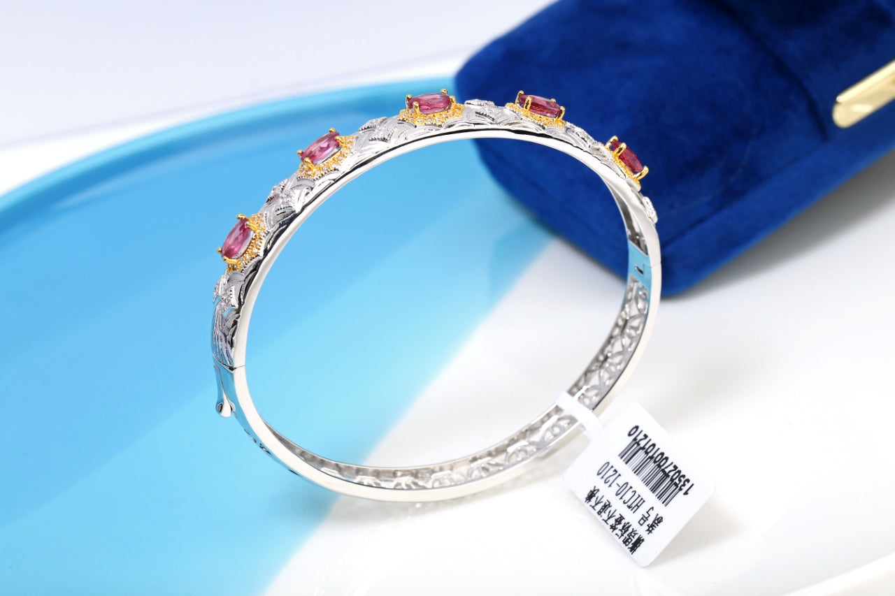 S925 Magnesium Aluminum Garnet Bracelet