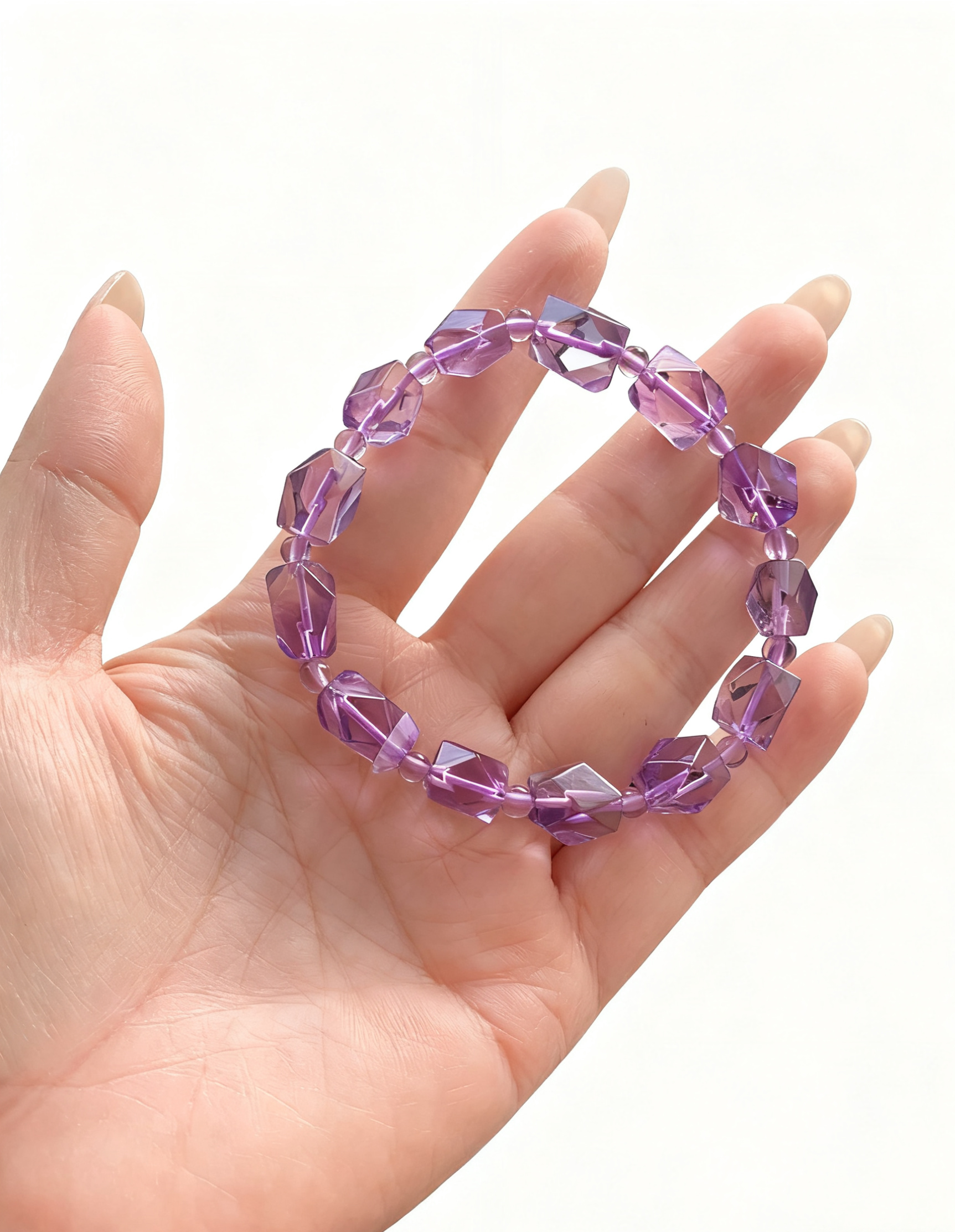 Amethyst Faceted Bracelet