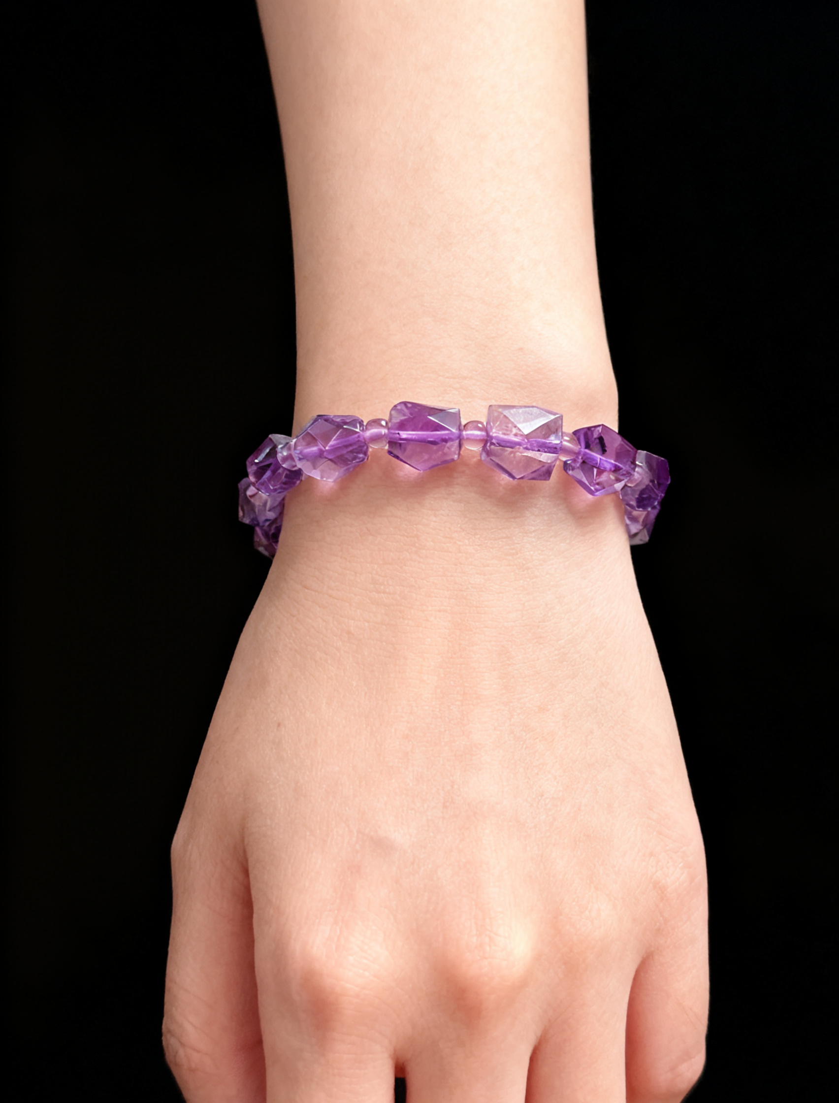 Amethyst Faceted Bracelet