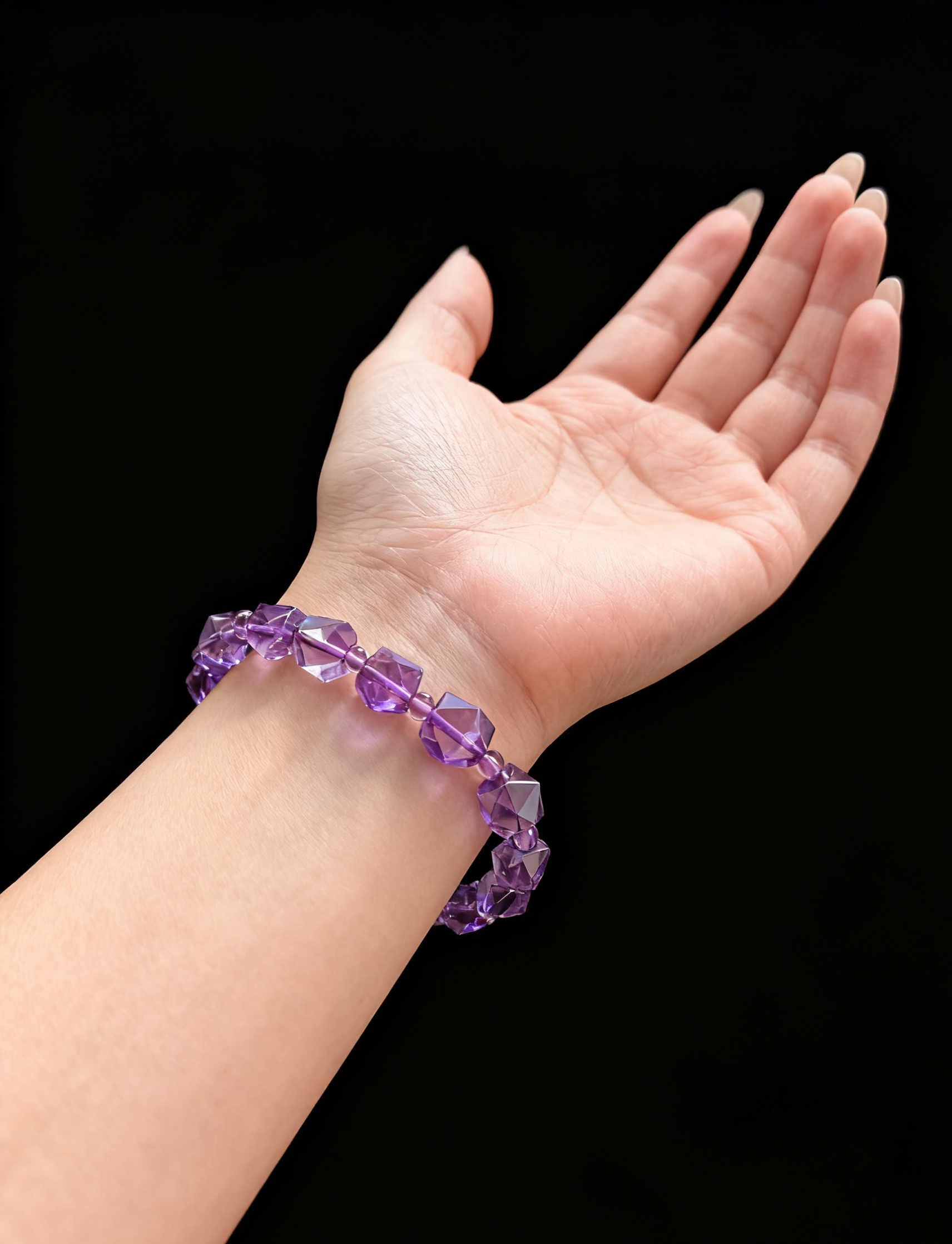 Amethyst Faceted Bracelet