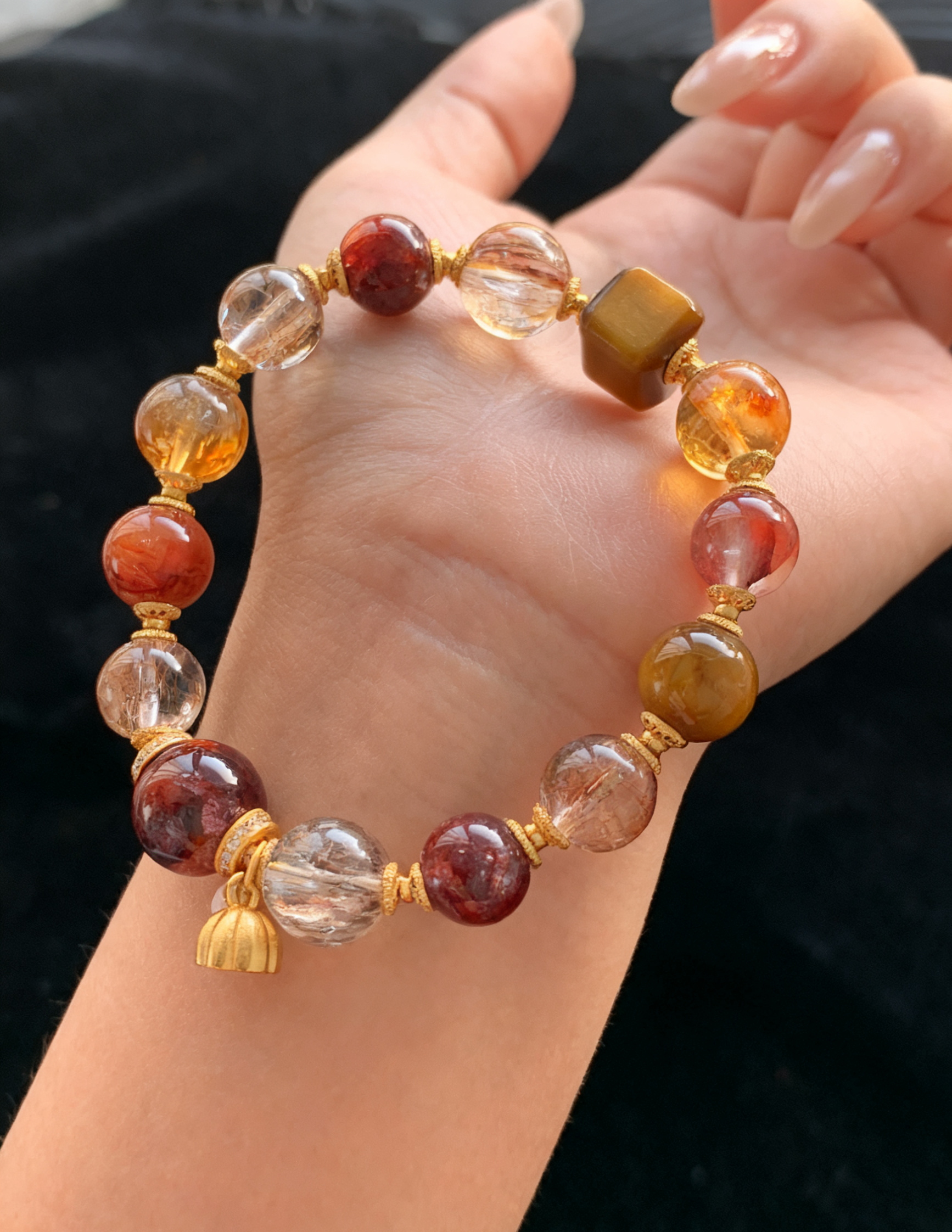 S925 Multi - Gem Crystal Bracelet