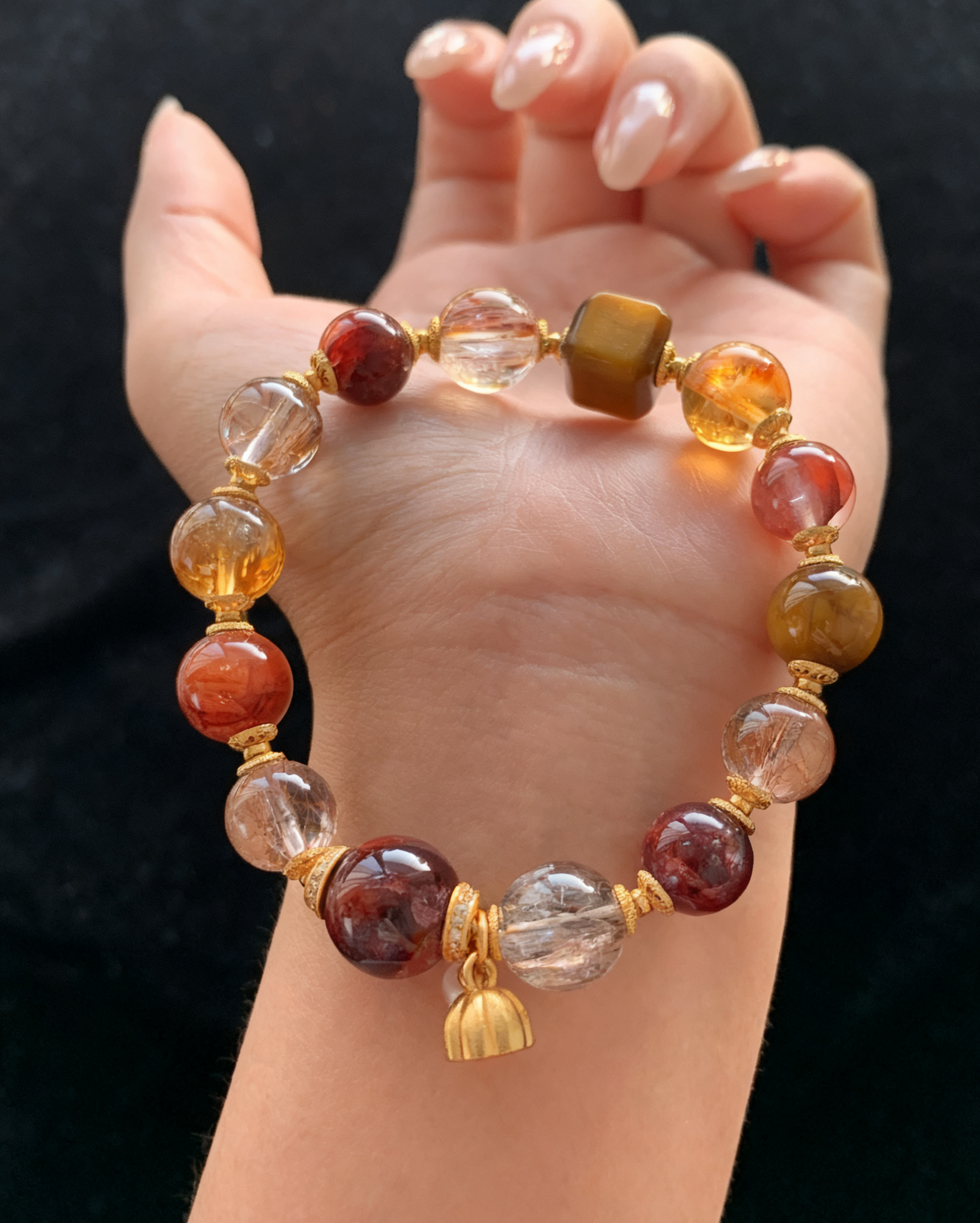 S925 Multi - Gem Crystal Bracelet