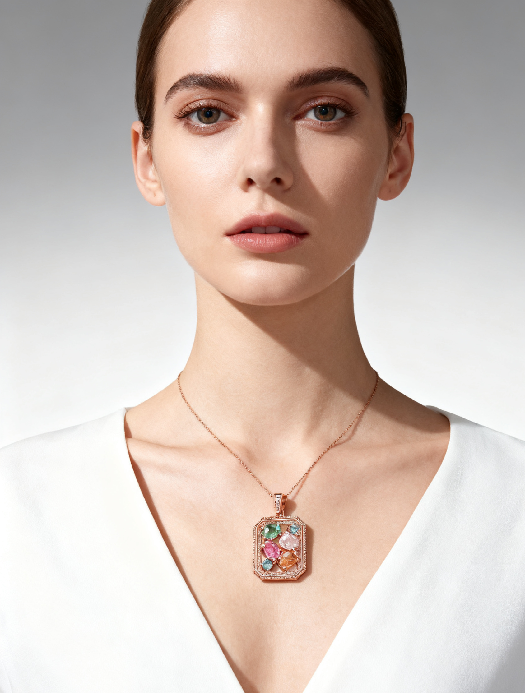 S925 Tourmaline Pendant