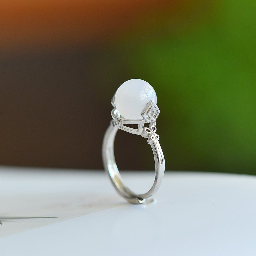 inlaid agate ring