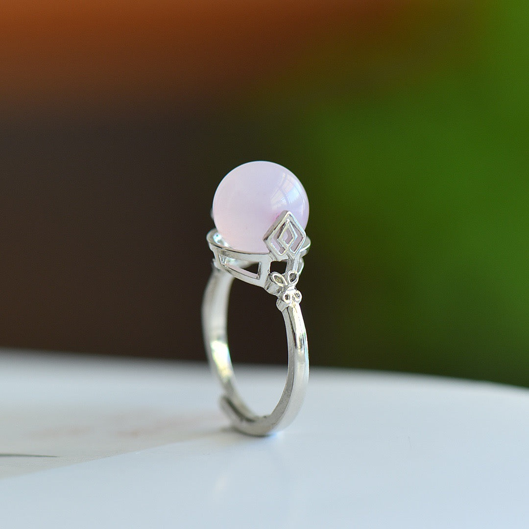 inlaid agate ring