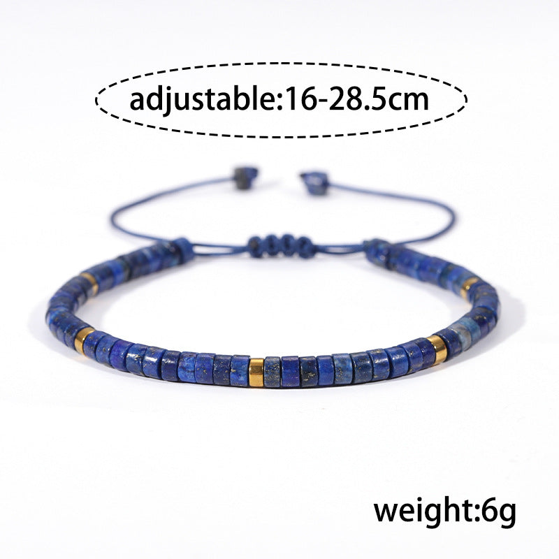 Natural Lapis Lazuli Braided Bracelet