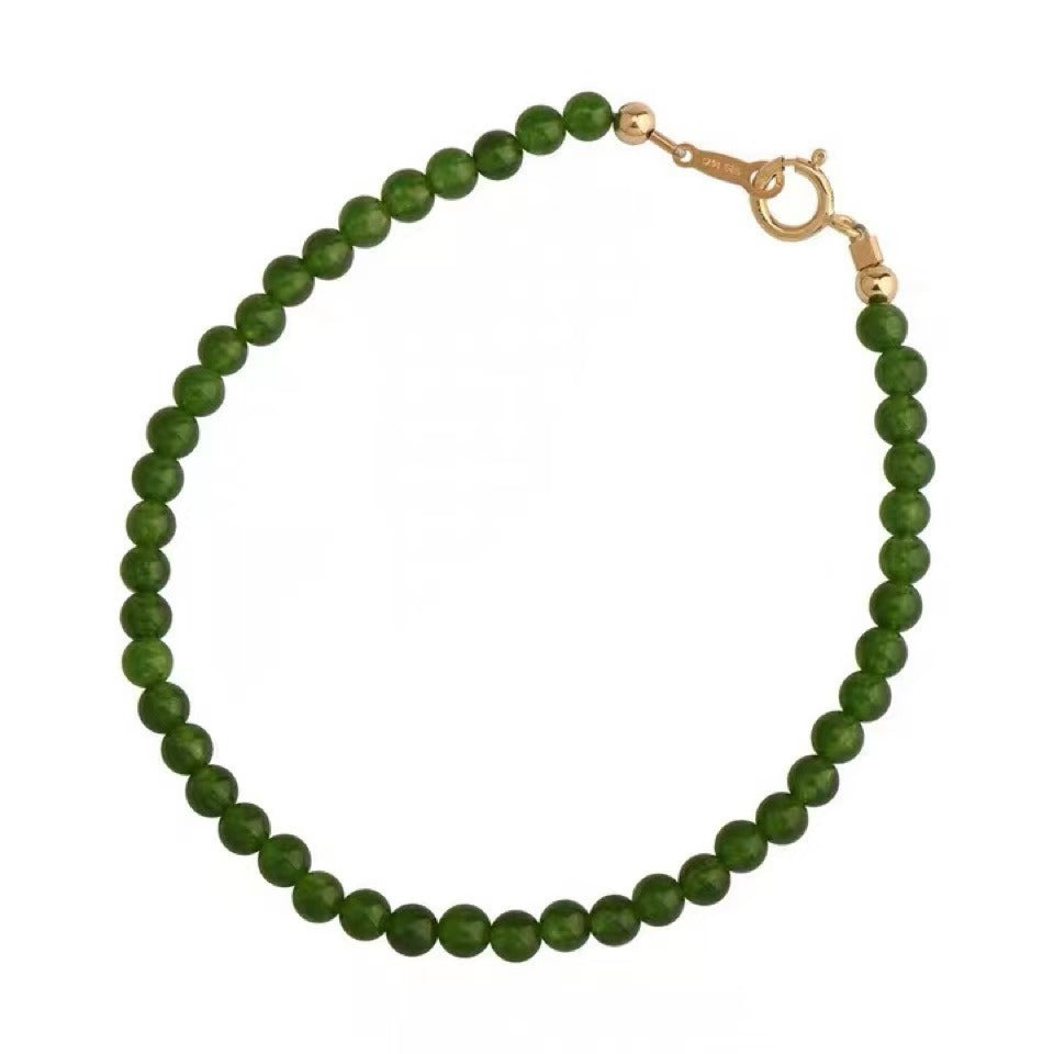 Ultra - Thin Chrysoprase Bracelet