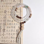 Natural Sandalwood & Tianshan Jade Multi - layer Bracelet for Women