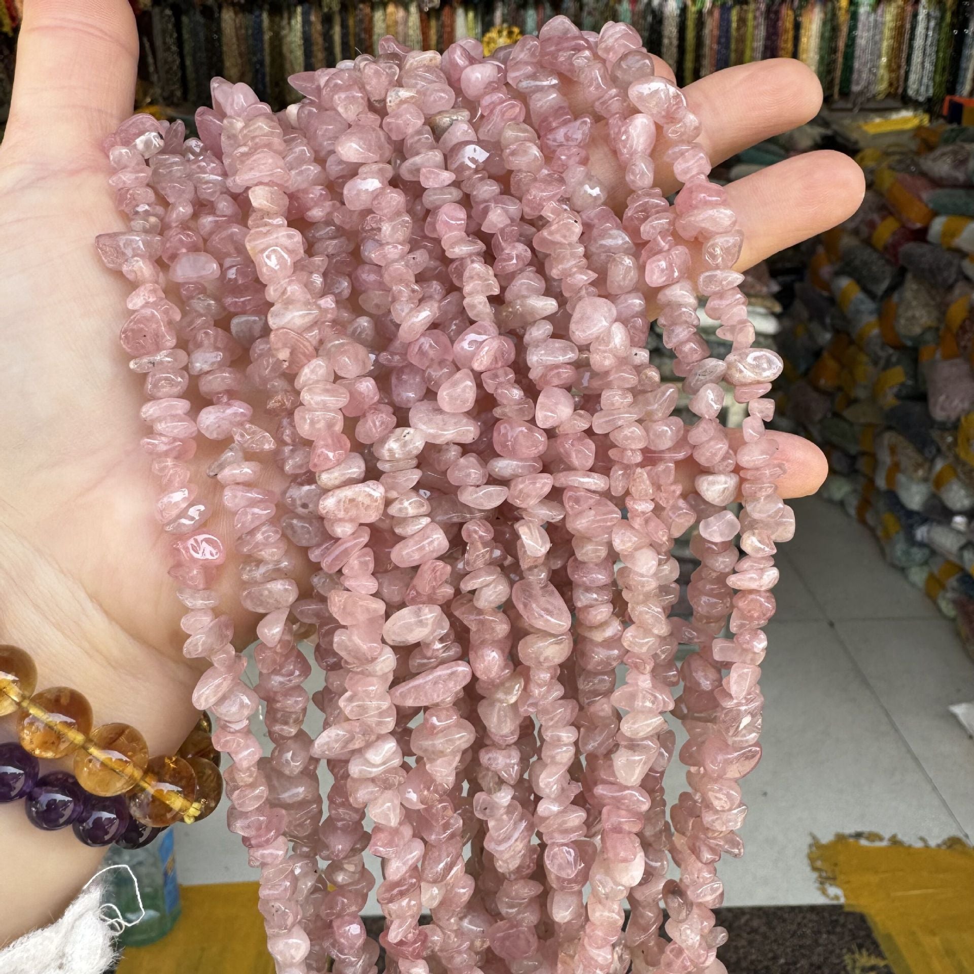 Crystal & Agate Semi-Precious Stone Bracelet