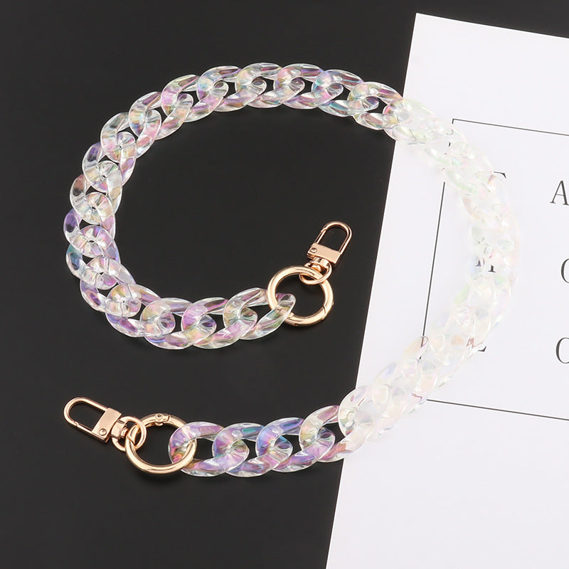 Transparent Acrylic Chain with Gold Clasps