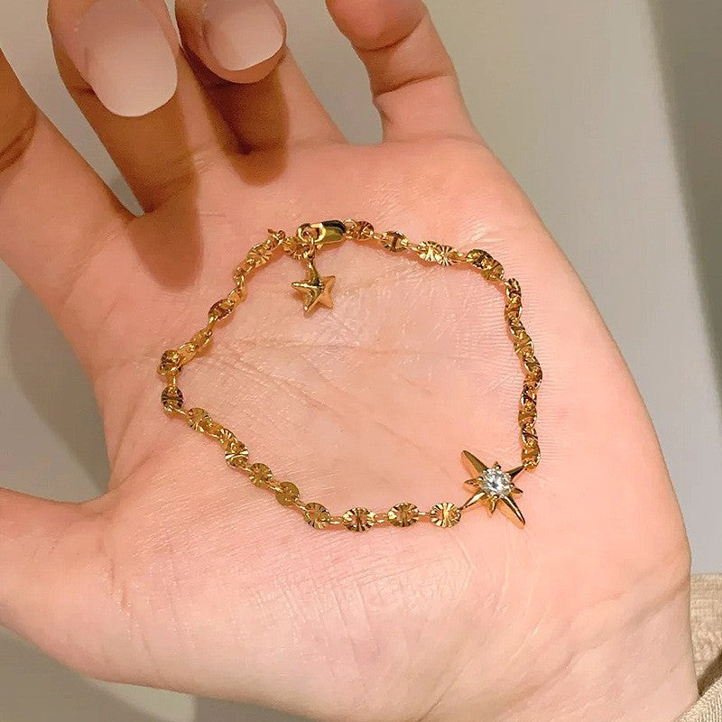 Sparkling Lucky Star Women's Bracelet