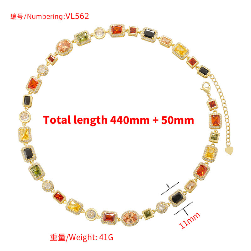 Gold - Toned Multi - Color Crystal Bracelet