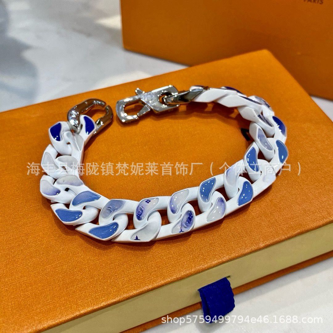 Blue Sky and White Cloud Bracelet