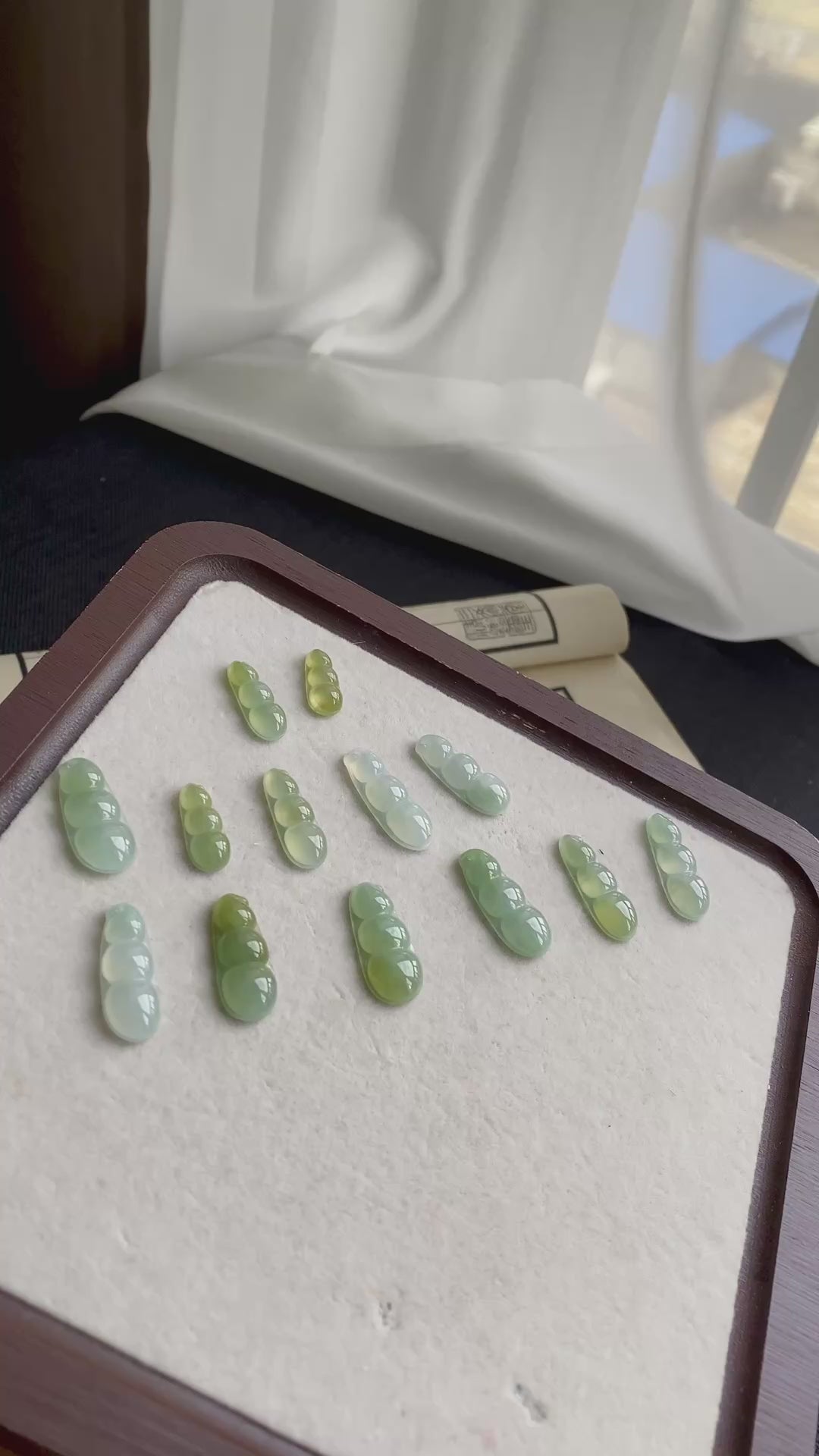 Load video: 18K Gold Leaf Jadeite Pendant